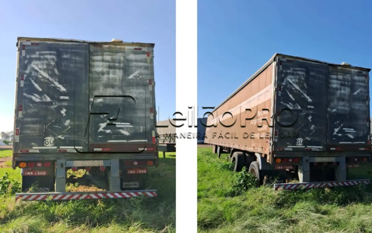 LOTE 001 - UMA CARRETA SEMI REBOQUE TIPO SAIDER